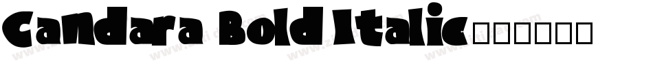 Candara Bold Italic字体转换